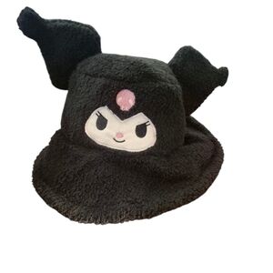 Black Fuzzy Character Hat